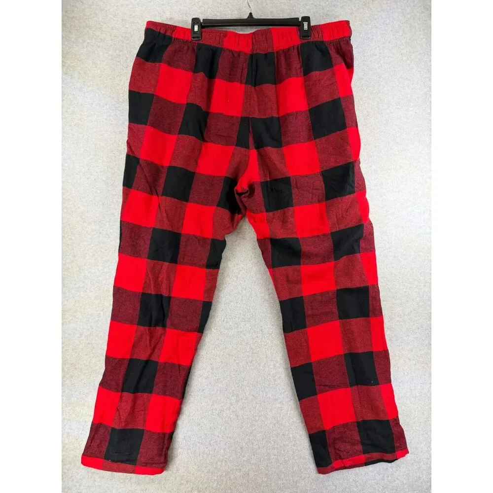 Old Navy Women’s XXL Red Black Buffalo Plaid Flannel Pajama Pants 3720